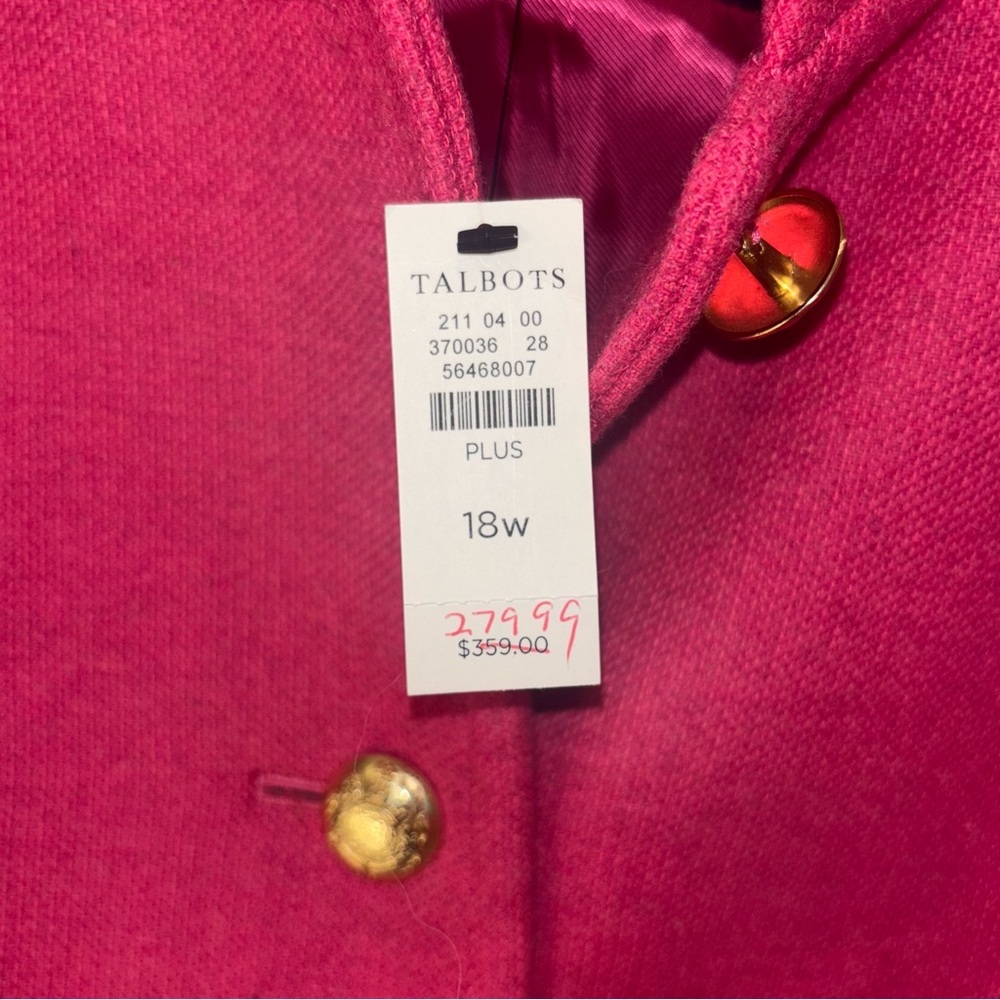 Talbots Wool Coat size 18 NWT - Picture 8 of 12